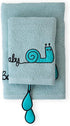 Milk&Moo Kids Washcloths for Bath, Blue Sangaloz Snail Baby Kids Bath Towel,