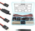 30 Sets Servo Connector Kit, Male Female Plug Crimp Pin, Compatible with Futaba JR Hitec Spektrum RC Connectors