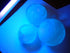 DSJUGGLING Clear UV Acrylic Juggling Ball - 76mm (Approx. 3 inch), Glowing Blue Under UV Space