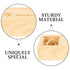 SUPVOX Wooden Pregnancy Test Keepsake Box with Lid for Newborn Announcement Multipurpose Memory Storage Organizer