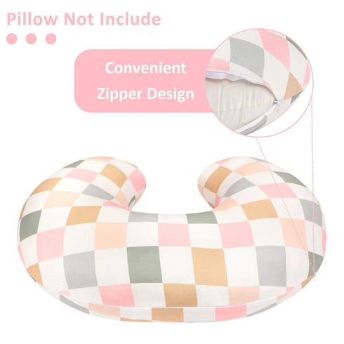 DILIMI Nursing Pillow Cover and Newborn Lounger Cover, Soft Comfortable Slipcover for Baby Girl Boys, Colorful