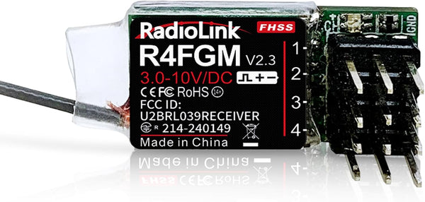 Radiolink R4FGM V2.3 4 Channels Tiny RC Gyro Receiver for Mini RC