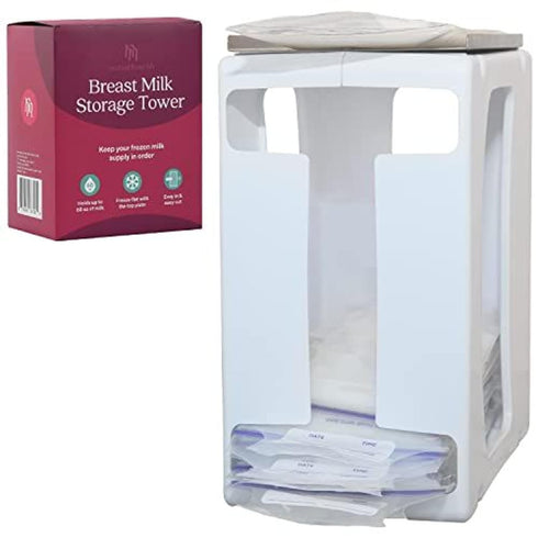 Nurse & Nourish Breast Milk Storage Tower & Freezer Organizer Bin -
