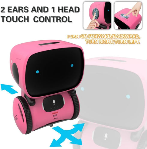 98K 3 Kids Robot Toys for Girls and Boys, Touch and Voice Control Robots Interactive Smart Talking Robots Intelligent