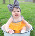 KIDOCHEESE Big Bows Baby Girl Headbands with Bows, Elastics Nylon Hairbands, Oversized Head Wraps, Large Hair Bow
