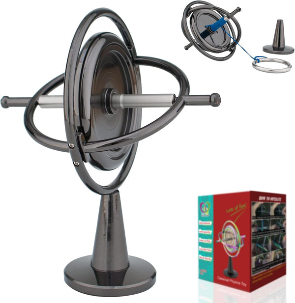 DjuiinoStar Heavy Duty Gyroscope (CNC Machined Solid Steel Rotor): Stable&Robust (Pass 2nd
