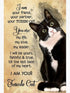 Animal Jigsaw Puzzle - I Am Your Friend Tuxedo Cat 500 Pieces Wooden Puzzles for Adults and Kids, DIY Educational Game