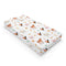 Watercolor Farm Animals Changing Pad Cover, Cow Lamb Chicken Pig Hen Duck Sunflowers Leaves for Boys Girls Diaper Change