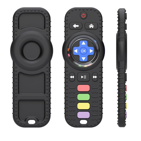 Store 0-12 3-24 Fu Silicone Baby Teether Toys for Momths Months Infant Toddlers TV Remote Control Rattle Teethers