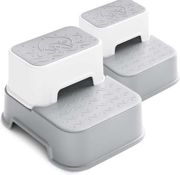 2 Step Stool for Kids (2 Packs),Toddler Stool for Bathroom Sink,Potty Training,Toilet