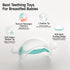 3-6 3-18 Garkoko Baby Teething Toys, No-Drop Silicone Baby Teether Toy for Babies Months & Months, BPA-Free Infant