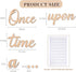 Yeecuem Once Upon a Time Wooden Sign Nursery Wall Decor for Reading Corner Kids Room Bookshelf Home Decor Birthday DIY