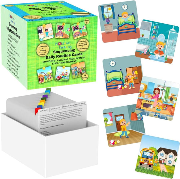 Sequencing Daily Routine Conversation Cards | Learning Material for Social Skills &