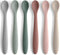 6-Piece Silicone Feeding Spoons for Baby and Infant, Soft-Tip Training Spoon, Dishwasher Safe Utensils