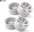 1/10 RC Rally Racing Wheels 12mm Hex Hard Plastic Rims for 1:10 Scale Drift Car Tires, 4PCS Compatible with Tamiya TT01