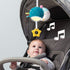 Taf Toys Musical Mini Moon, On-The-Go Pull Down Hanging Infant Toy with Music and Lights, Travel Companion for Baby