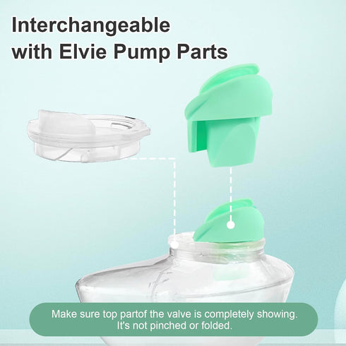 Generic 6PCS Duckbill Valves Compatible with Elvie Wearable Breast Pump, Food Grade Silicone Duck Bill Valve