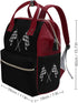 SONGTING Backpack Mommy Daypack Black and White Checkered Flags Diaper Bag Travel Waterproof Bag Nappy