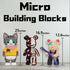 Set(16.9inches) Before Christmas Teddy Skeleton Bear Micro Building Blocks Christmas Ornaments Bear Building Blocks