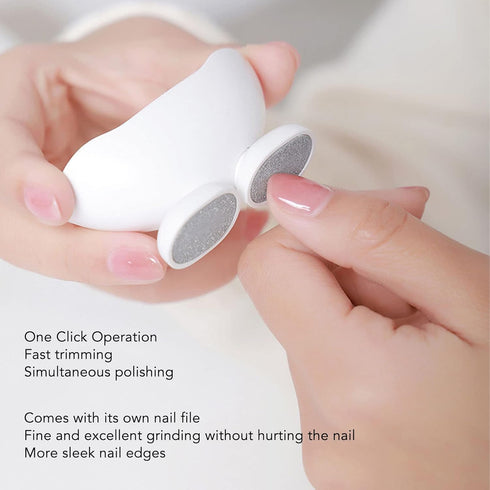 Glomora Trimmer Trimmer Electric Nail Clipper,Smart Automatic Safe Baby Nail with Nail File LED Light Electric Nail