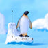 BYTERT Ocean Animal Penguin Figure Model Collection Playset, 8 Pcs Penguin Cake Toppers