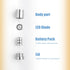 BTFO 10pcs LED Mini Lights, Small Led Lights for Dollhouse Silver Plastic Battery Included Doll House Electric Lights