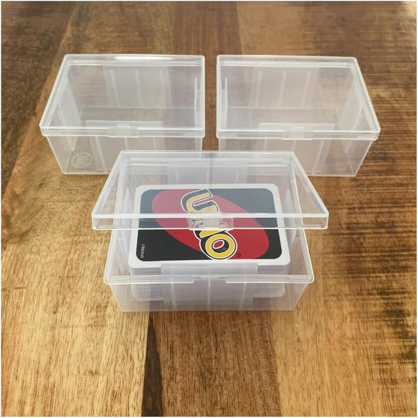 3 PACK BitsBins Card Case for UNO - Holds Full Deck of Game Cards or Up to 142 Playing Cards