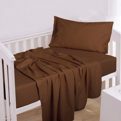 Generic Yellow 3-Piece Microfiber Crib Sheet Set - Super Soft, Fade Resistant Flat
