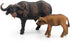 3 Pcs African Safari Bull Action Figure Toy, Realistic Buffalo Figurines Collection Playset