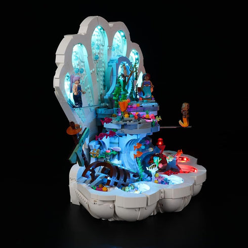 Kyglaring LED Lighting Kit for Lego Disney The Little Mermaid Royal Clamshell 43225 Model Building Kit