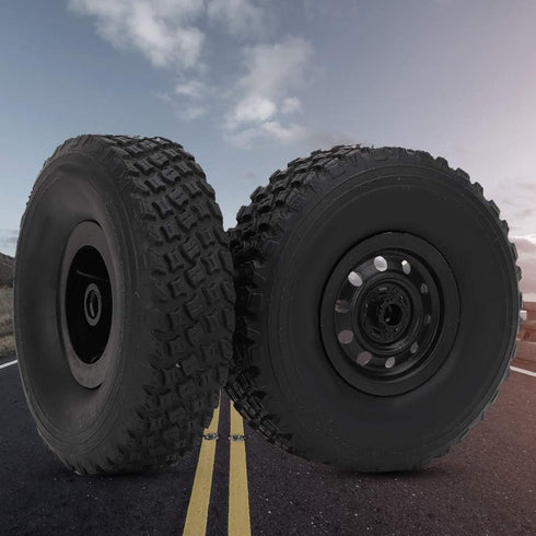 4PCS Rubber Wheel Tyres for RC Car, Antiwear, Fits WPL C-34 1/16 4WD Military Truck