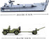 WW2 Set 325 WW2 Set General Jim's Landing Craft Higgins Boat Building Blocks Pieces with Military Jeep & Rotating