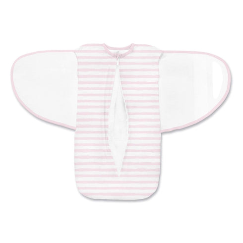 3-in-1 0-4 BreathableBaby Adjustable Soft Premium Cotton Newborn Swaddle Trio Blanket & Wrap, (Infants months) Pink