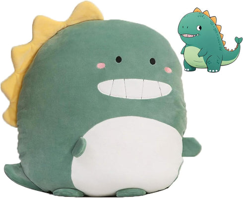 Cute Dinosaur Plush Hugging Pillow - Soft 12 Inch Stuffed Animal Toy for Kids Birthday, Valentine, Christmas