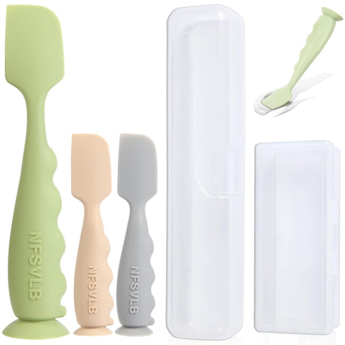 Baby Diaper Cream Spatula with Case-1 Large 2 Mini Butt Paste Spatula