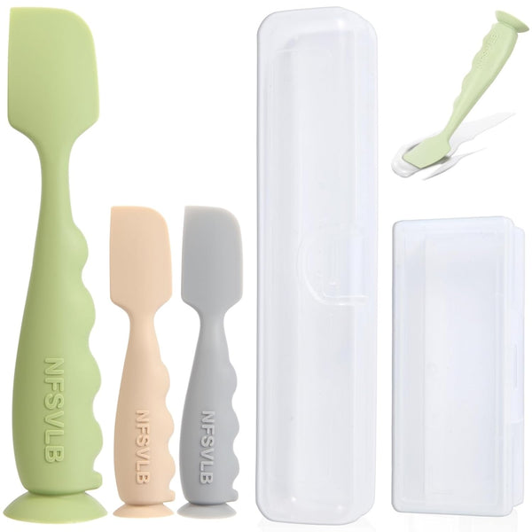Baby Diaper Cream Spatula with Case-1 Large 2 Mini Butt Paste Spatula