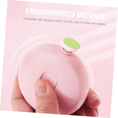 LOORGVEL 8Pcs Trimmer Baby Electric Nail Grinder Replacement Heads Random Color Grinding Pads for Nail Tool Convenient