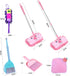 7 Pack Set Cleaning Kid's Housekeeping Tools Kitchen Toys,Includes Mop Broom,Dust-pan,Brush,Apron,Rag,Chenille Duster