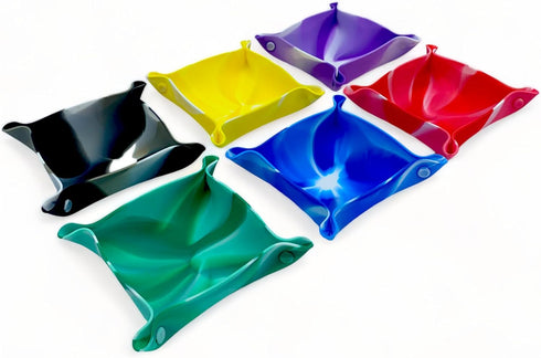 Luck Lab Board Game Storage Bowls, 6-Pack Folding Tray Accessory for Tabletop Bits and Pieces