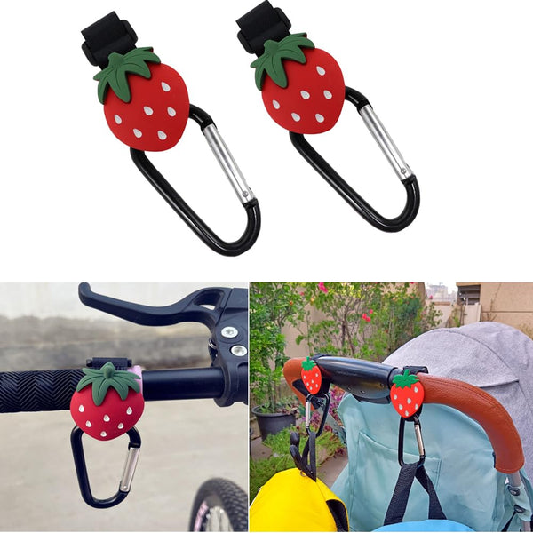 Baby Stroller Hooks for Hanging Bags, Convenient Clips Hooks for Mommy Bags