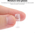 Toddmomy Mini Wine Glasses 10Pcs Miniature Dollhouse Wine Glasses 1: 12 Kids Dollhouse Kitchen Toys Dollhouse Accessories