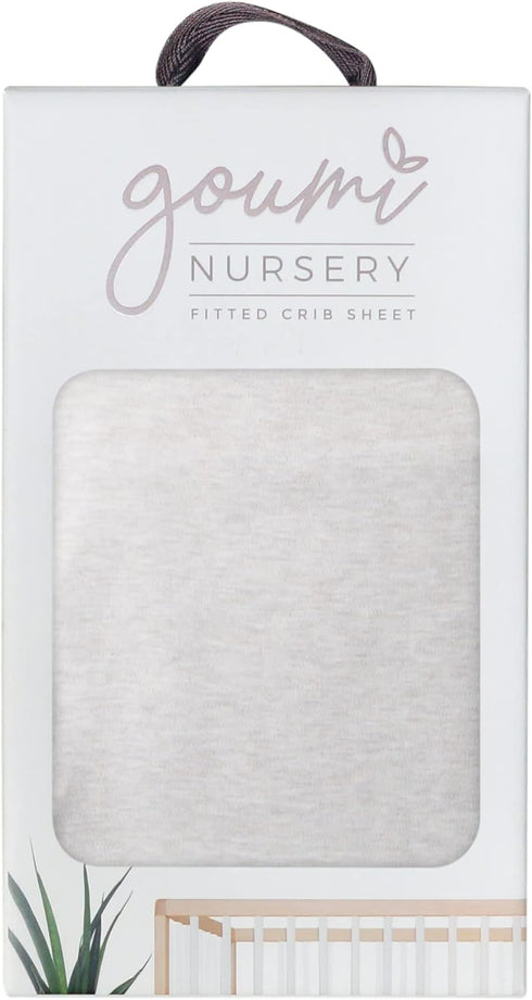 Storm Gray Crib Sheet