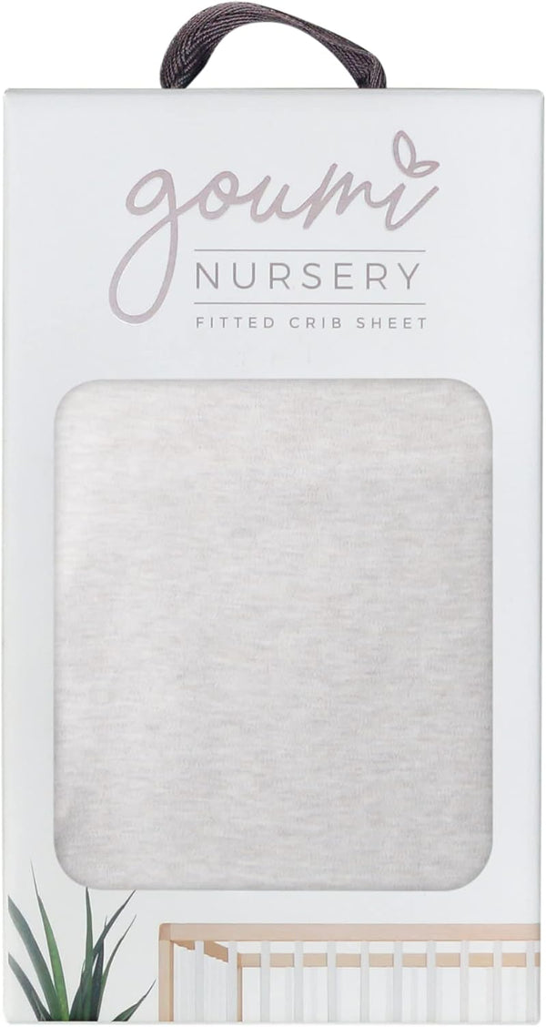Storm Gray Crib Sheet