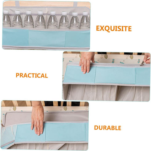 Hanging Diaper Organizer for Cribs Lightweight Storage Caddy Multi-functional Nursery Organizer for Changing Table