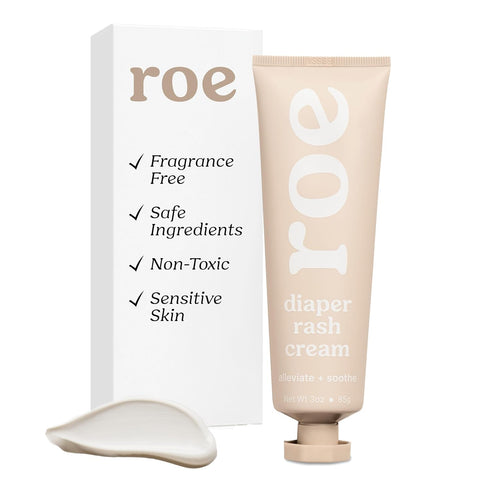 Roe Wellness- Diaper Rash Cream Paste Ointment W/Zinc Oxide | Maximum Strength