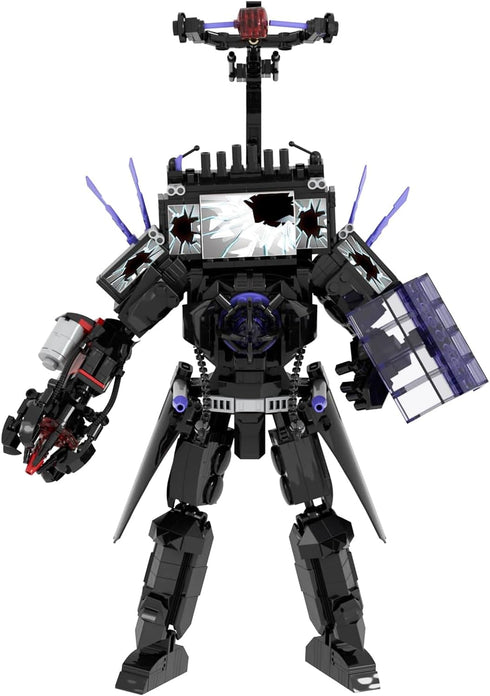 Set, (703pcs) Bentex Toilet Upgraded Damaged TV Man Figure Building Block Upgraded Cameraman Speakerman Game Model