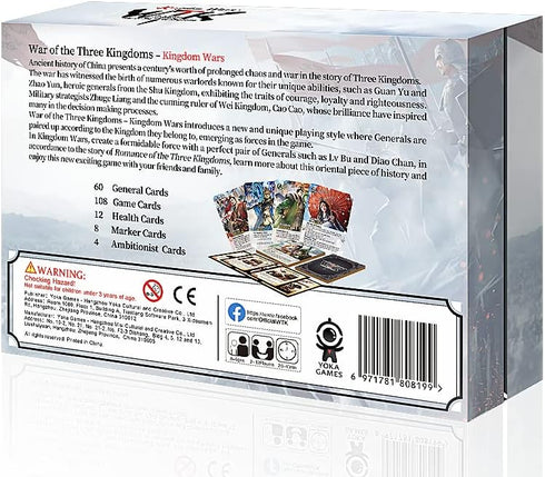 War of The Three Kingdoms: Kingdoms Wars - Historical Strategy War Board Game with New Graphics