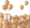 KALOR Beige Balloons, 100 Pcs 5 Inch Nude Matte Latex Balloons for Birthday Decoration, Wedding Party, Baby Shower,