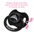 LittleForBig Bigshield Generation-II Adult Sized Printed Pacifier Princess Crown Pattern Black