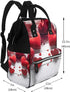 DWVTSLH Backpack Mummy Backpack Handmade Hearts Diaper Bag Multifunction Nappy Bags Waterproof Large Capacity Travel